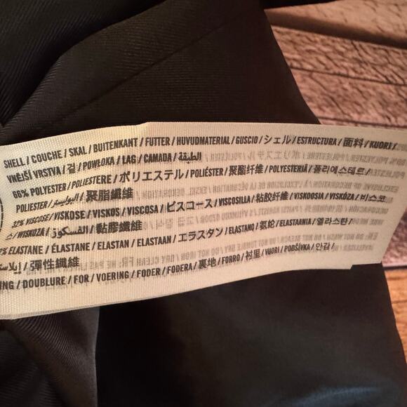 Abercrombie & Fitch Blazer Black Tailored Work Office Business Casual Large NWT - Picture 9 of 9